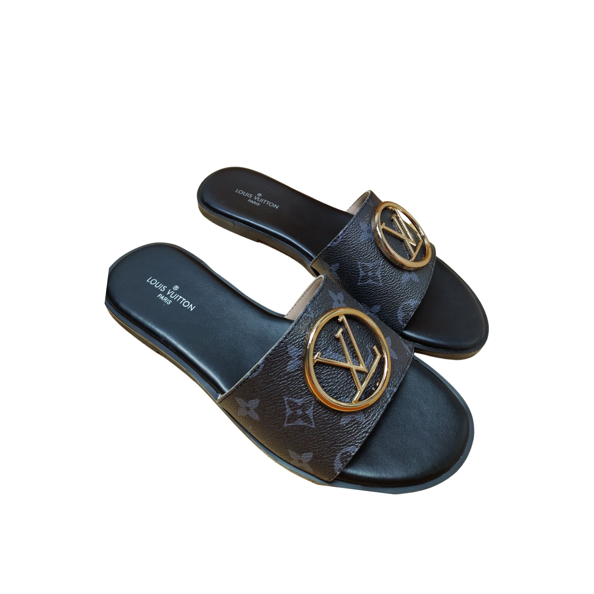 LOUIS VUITTON MULE PLATE LOCK IT NOIR 1A64MN