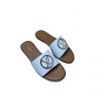 LOUIS VUITTON MULE PLATE LOCK IT WHITE AND BEIGE 1A64MN