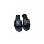 LOUIS VUITTON LOCK IT FLAT MULE NOIR 1A64Z7