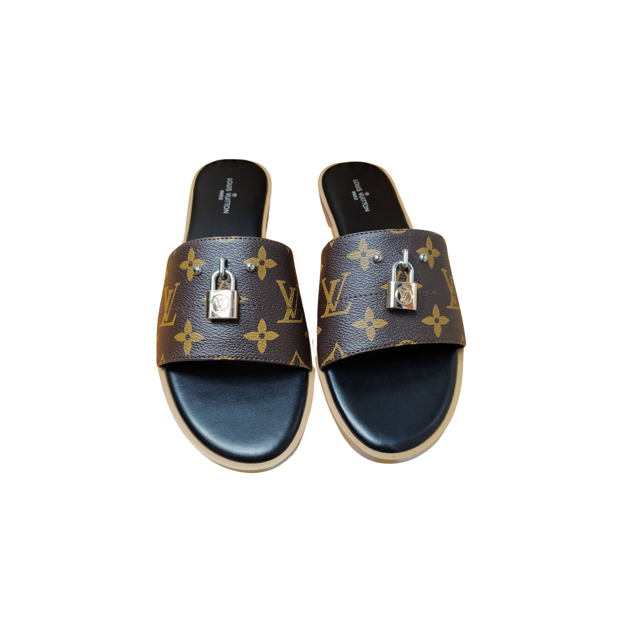 LOUIS VUITTON LOCK IT MULE BROWN 1AAOVL