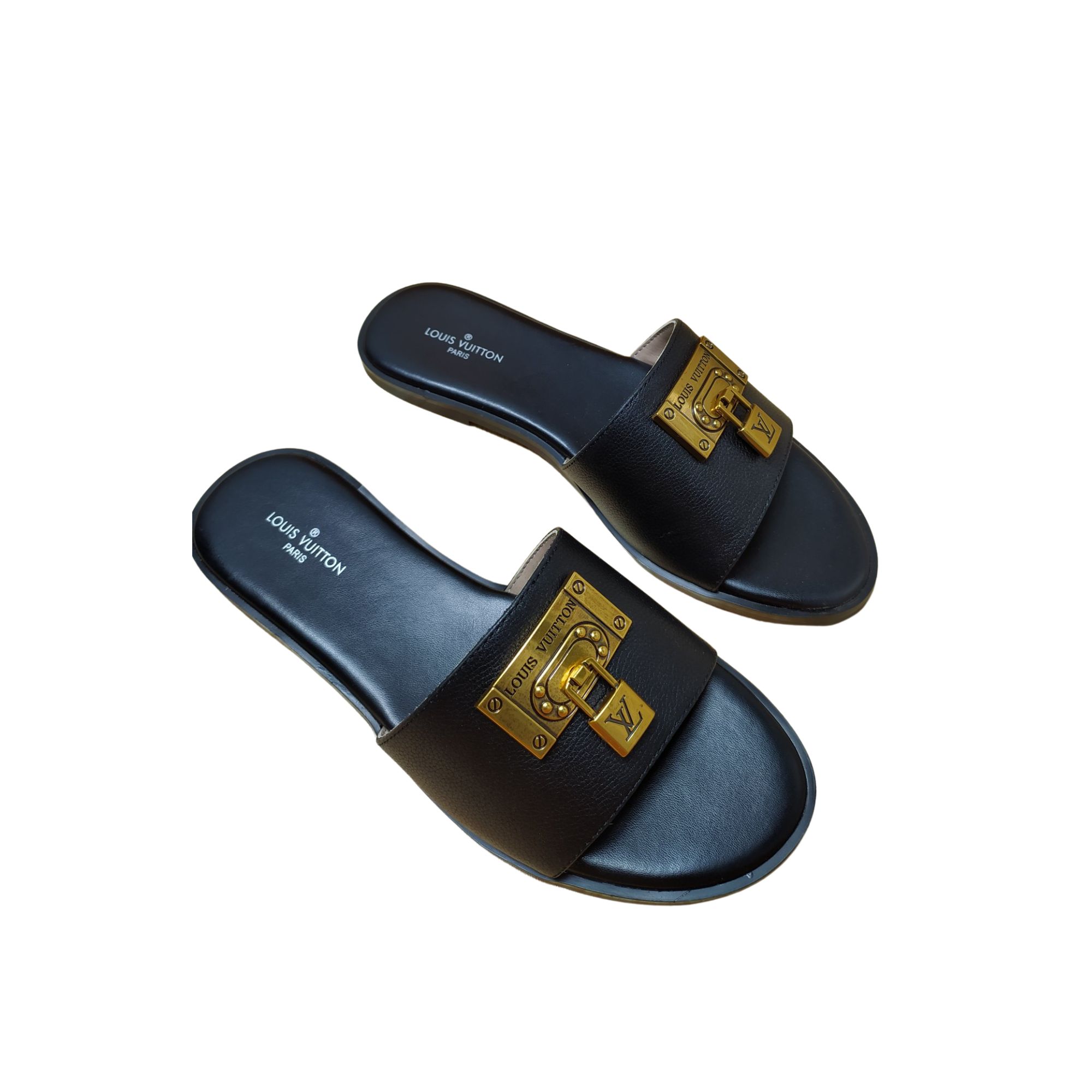 LOUIS VUITTON LOCK IT MULE BLACK 1AAOVL