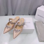 MANOLO BLAHNIK LURUMFLAT NUDE 122-1947-0010