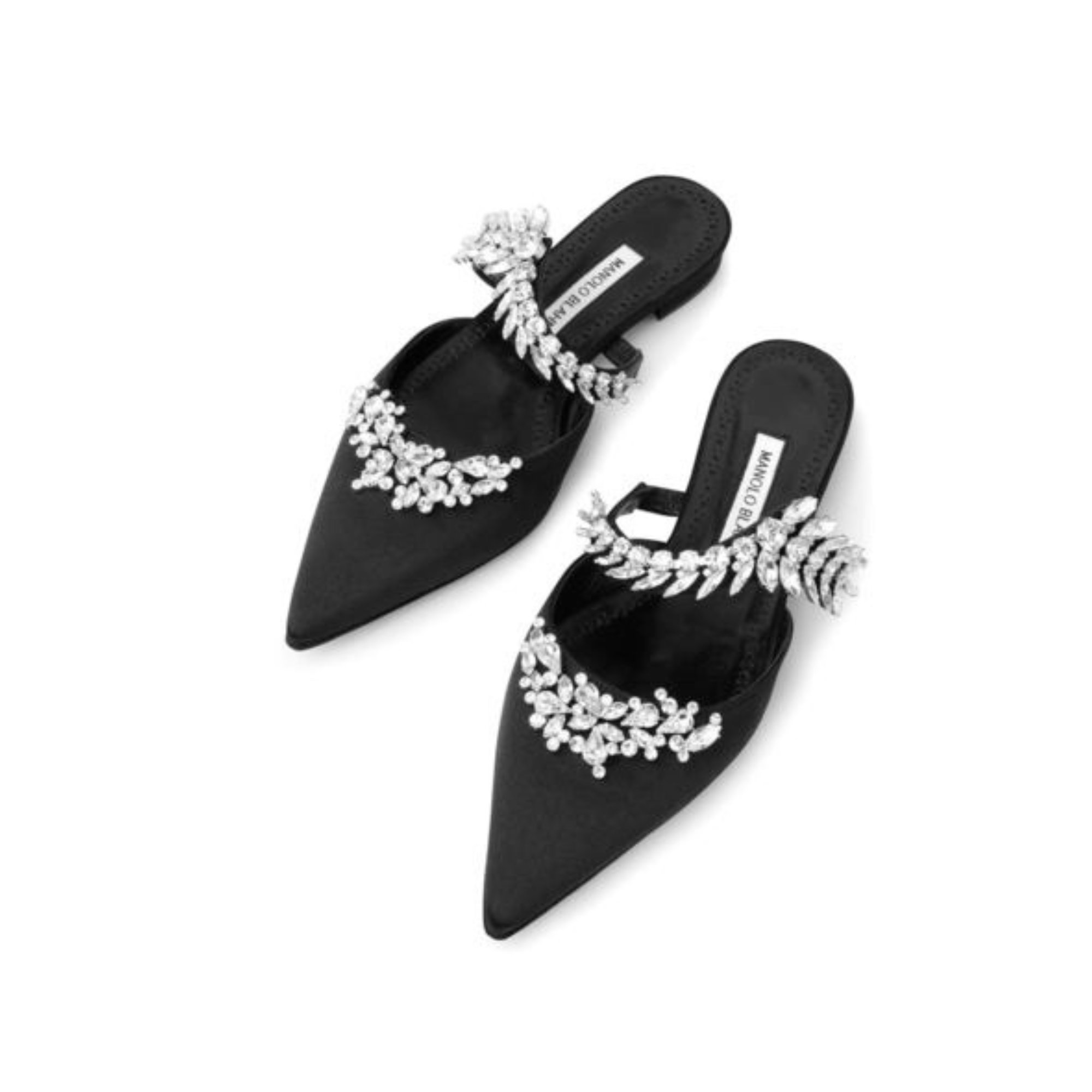 MANOLO BLAHNIK LURUMFLAT BLACK 122-1947-0010