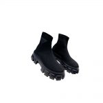 PRADA MONOLITH KNIT BOOTIES BLACK 1T115N