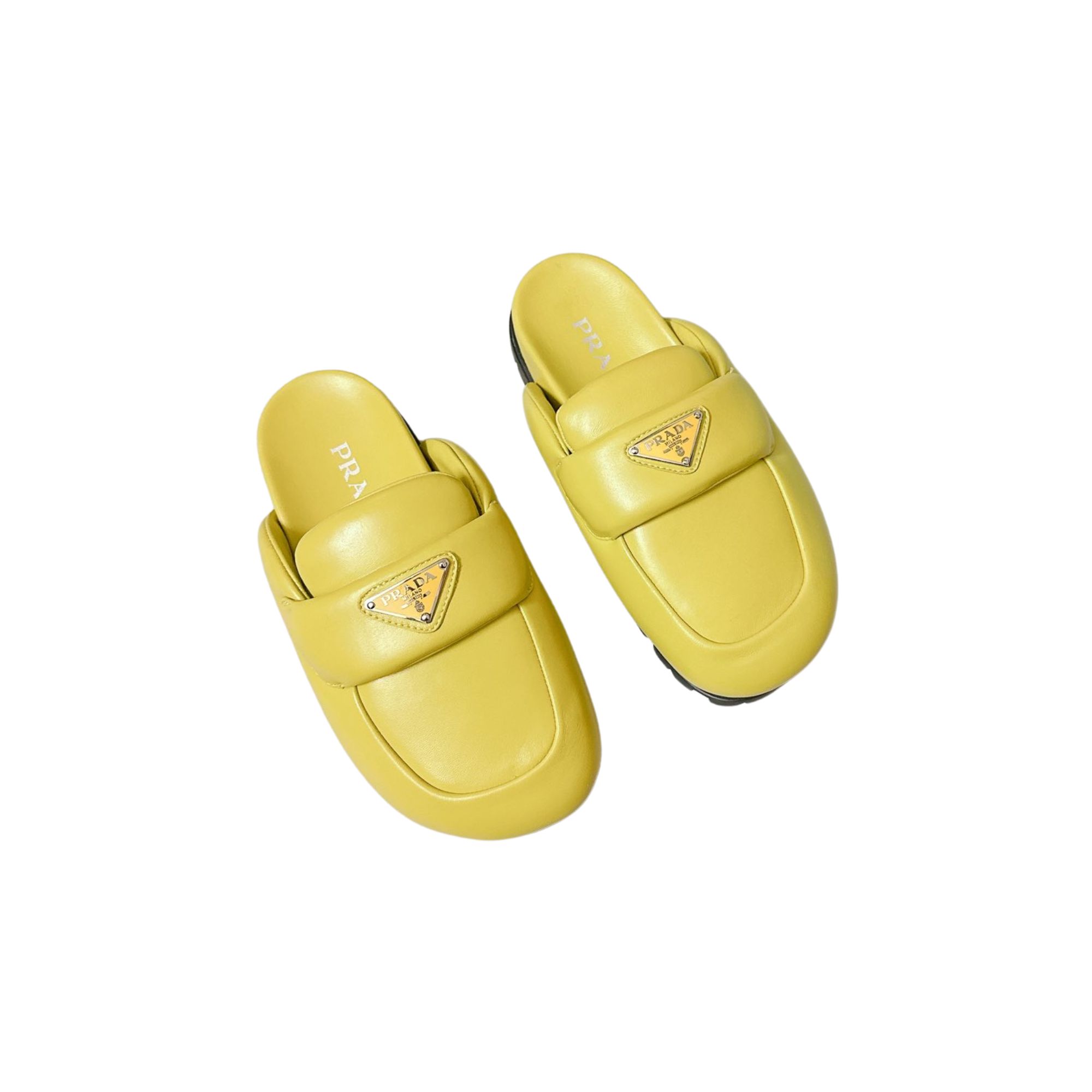 PRADA SOFT PADDED SABOTS MANGO 1D109N