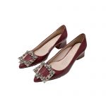 ROGER VIVIER TRES VIVIER EMBELLISHED LEATHER PUMPS PURPLE RVW51934