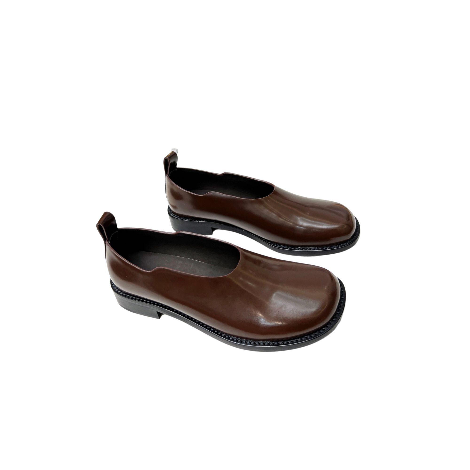 THE ROW MONCEAU LOAFERS COCOA BROWN F1258L74BLK
