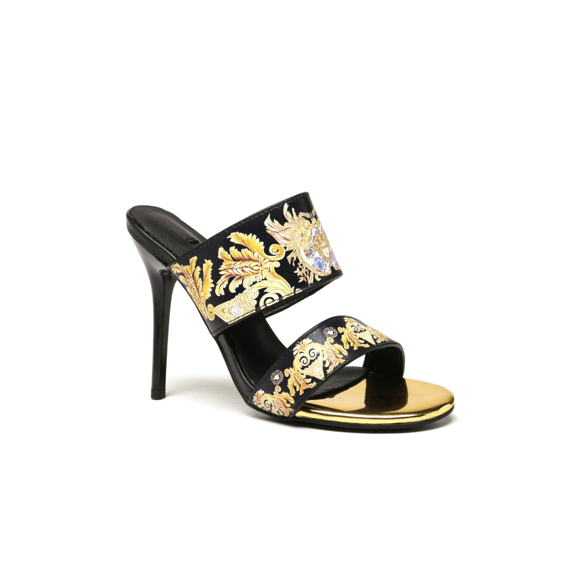 VERSACE HEELS BLACK 1005157