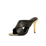 VERSACE HEELS BLACK