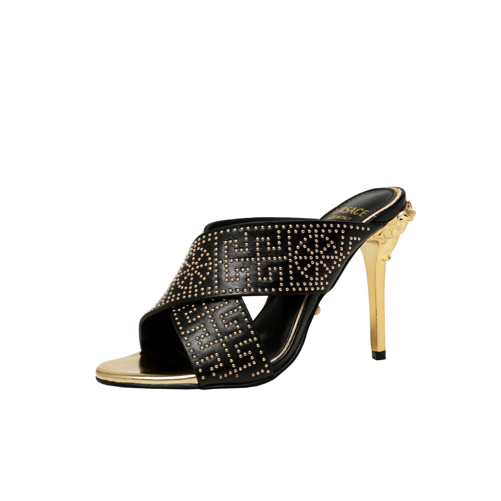 VERSACE HEELS BLACK