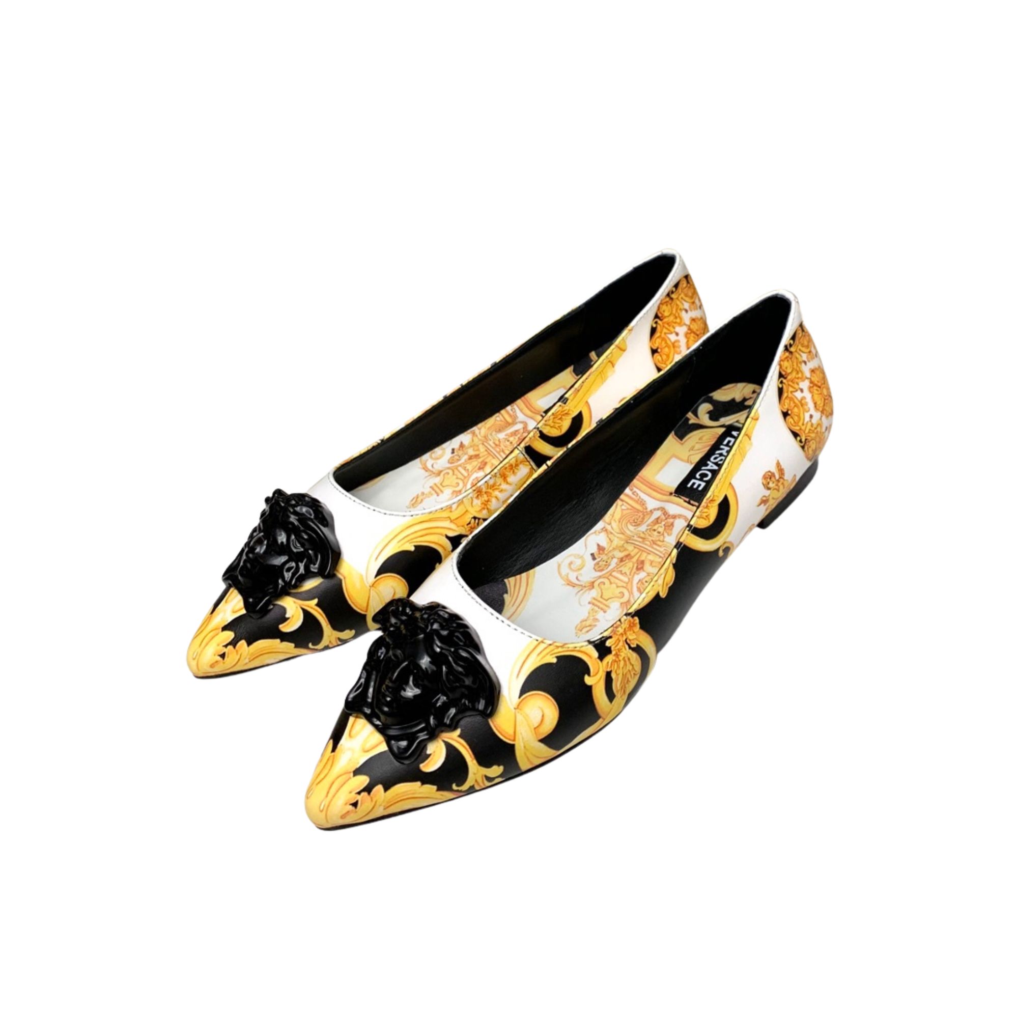 VERSACE DÉCOLLETÉ BAROCCO FLATS MULTICOLOR DST625O