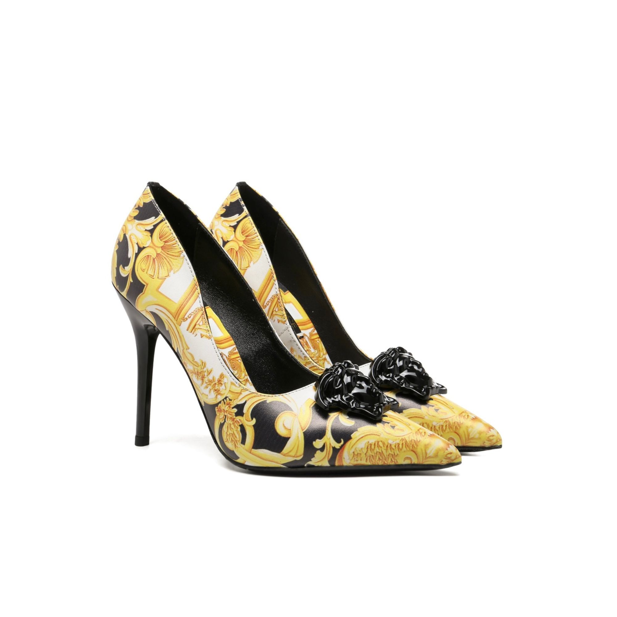 VERSACE DÉCOLLETÉ BAROCCO PUMPS MULTICOLOR DST625O