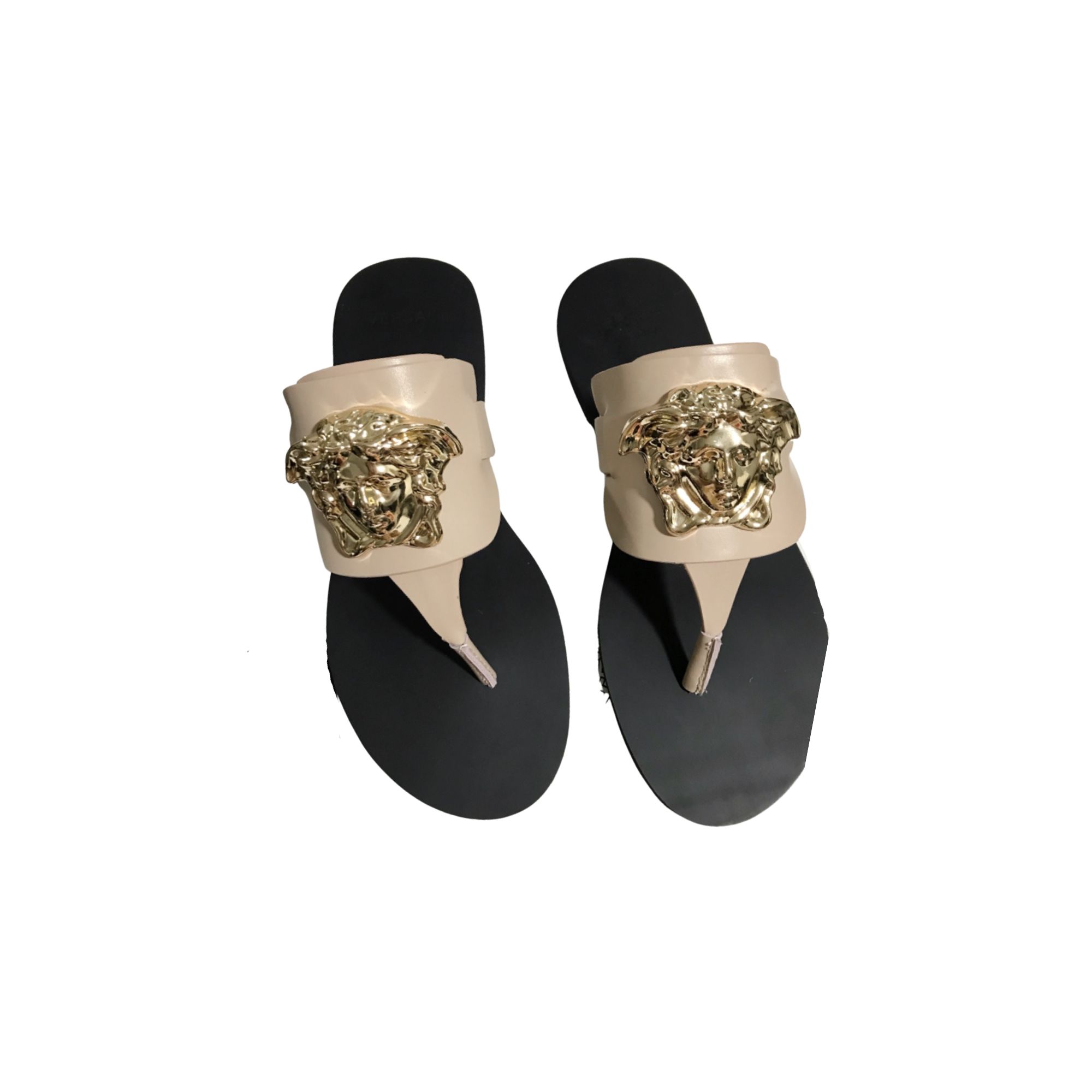 VERSACE FLAT SANDALS BEIGE DSR257C