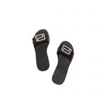 VERSACE FLAT SANDALS BLACK DST619C