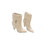 YVES SAINT LAURENT NIKI BOOTIES LIGHT OFF WHITE 678534AA