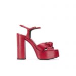 YVES SAINT LAURENT BIANCA PLATFORM SANDALS RED 606713AAA