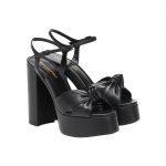 YVES SAINT LAURENT BIANCA PLATFORM SANDALS BLACK 6067131N