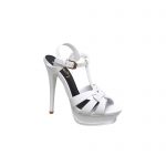 YVES SAINT LAURENT TRIBUTE PLATFORM SANDALS WHITE 315487BZ