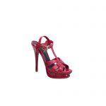 YVES SAINT LAURENT TRIBUTE PLATFORM SANDALS RED 315487AAA