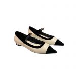 CHANEL MARY JANES WHITE G39604
