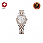 18K GOLD SWISS ROLEX DATEJUST 31 MOTHER-OF-PEARL DIAMOND DIAL 278381