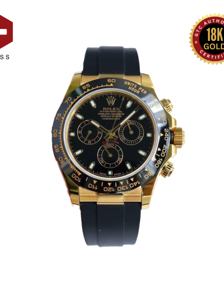 18K GOLD SWISS ROLEX DAYTONA YELLOW GOLD 116518LN