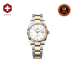 18K GOLD SWISS ROLEX DATEJUST WHITE DIAL 126333