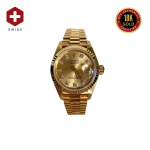 18K WHITE GOLD SWISS ROLEX DAY-DATE 36 YELLOW GOLD CHAMPAGNE DIAMOND DIAL 118238