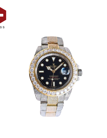 SWISS ROLEX SUBMARINER DIAMOND DIAL BLACK 919001