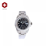 SWISS ROLEX DATEJUST DIAMOND DIAL BLACK 126334