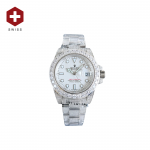 SWISS ROLEX YACHT MASTER DIAMOND DIAL WHITE 16622