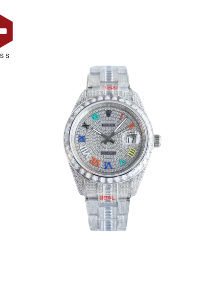 SWISS ROLEX DATEJUST DIAMOND ROMAN DIAL 116300