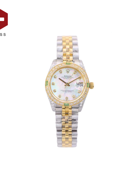 SWISS ROLEX DATEJUST WHITE MOTHER OF PEARL DIAL 178383