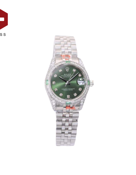 SWISS ROLEX DATEJUST DIAMOND DIAL OLIVE GREEN 178383