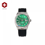 SWISS ROLEX SKY-DWELLER FLUTED BEZEL GREEN 336238
