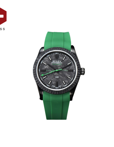 SWISS ROLEX MILGAUSS DIW FLUTED BEZEL BLACK 116400