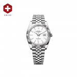 SWISS ROLEX DATEJUST FLUTED BEZEL WHITE 126334