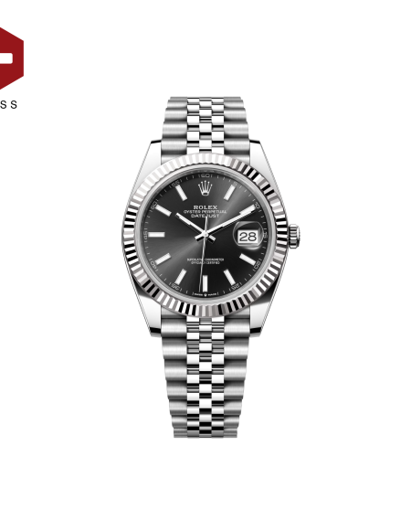 SWISS ROLEX DATEJUST FLUTED BEZEL BLACK 126334