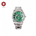 SWISS ROLEX DATEJUST FLUTED BEZEL GREEN 126334