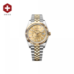 SWISS ROLEX SKY-DWELLER FLUTED BEZEL CHAMPAGNE 336933