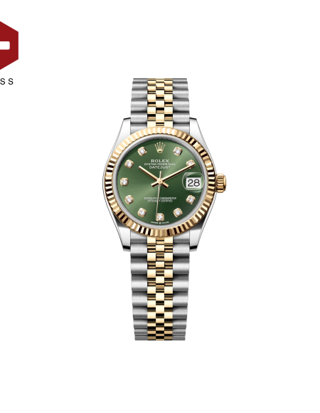 SWISS ROLEX DATEJUST FLUTED BEZEL OLIVEGREEN 278273