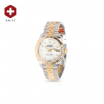 SWISS ROLEX DATEJUST FLUTED BEZEL WHITE 278273