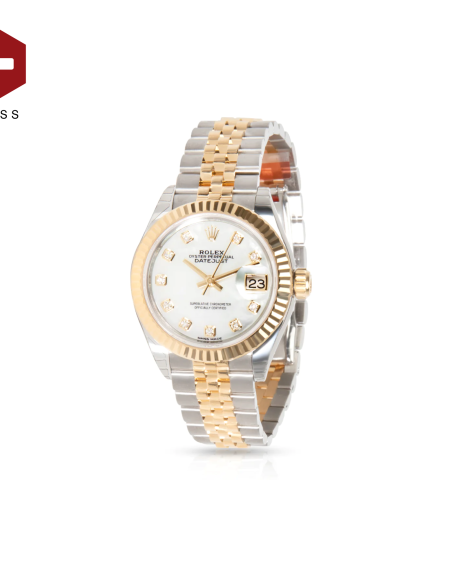 SWISS ROLEX DATEJUST FLUTED BEZEL WHITE 278273