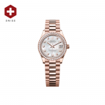 SWISS ROLEX DATEJUST DIAMOND BEZEL WHITE 278285