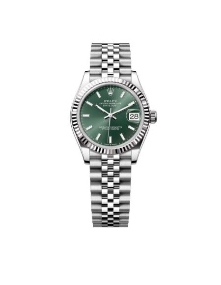 SWISS ROLEX DATEJUST FLUTED BEZEL OLIVE GREEN 278274