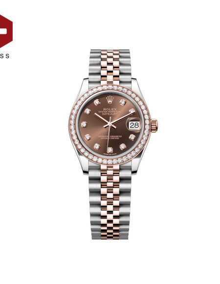 SWISS ROLEX DATEJUST DIAMOND BEZEL CHOCOLATE 278381