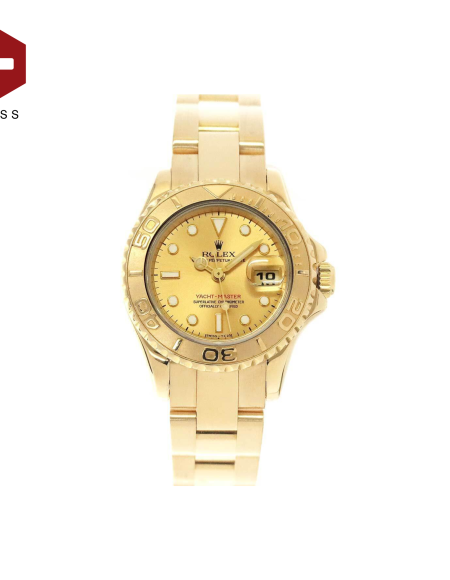 SWISS ROLEX YACHT MASTER GOLD 69628