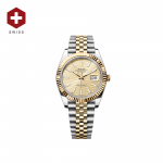 SWISS ROLEX DATEJUST FLUTED BEZEL FLUTED MOTIF GOLDEN 126333
