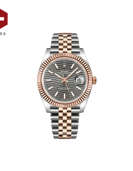 SWISS ROLEX DATEJUST FLUTED BEZEL FLUTED MOTIF SLATE 126331