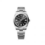 SWISS ROLEX OYSTER PERPETUAL BLACK 124300